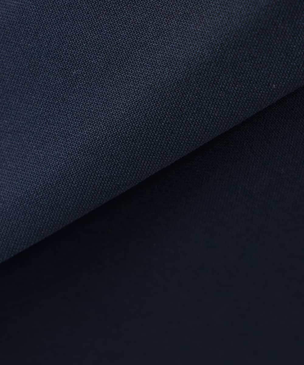 KBLFE22079 a.v.v(アー・ヴェ・ヴェ) 【洗える/UVカット】リネンライクストレッチワイドパンツ ネイビー