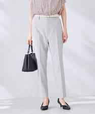 KBLGE30079 a.v.v(アー・ヴェ・ヴェ) 【接触冷感/イージーケア/UVカット/吸水速乾】サマーストレッチテーパードパンツ ネイビー