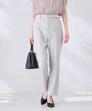 KBLGE30079 a.v.v(アー・ヴェ・ヴェ) 【接触冷感/イージーケア/UVカット/吸水速乾】サマーストレッチテーパードパンツ ネイビー