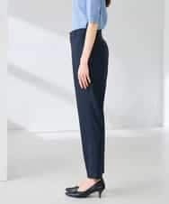 KBLGE30079 a.v.v(アー・ヴェ・ヴェ) 【接触冷感/イージーケア/UVカット/吸水速乾】サマーストレッチテーパードパンツ ネイビー