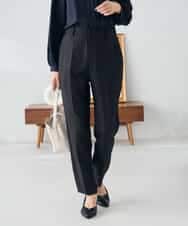 KBLLB11079 a.v.v(アー・ヴェ・ヴェ) 【洗える/イージーケア/ストレッチ】パウダーツイルテーパードパンツ ネイビー