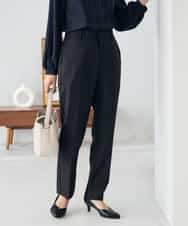 KBLLB11079 a.v.v(アー・ヴェ・ヴェ) 【洗える/イージーケア/ストレッチ】パウダーツイルテーパードパンツ ネイビー