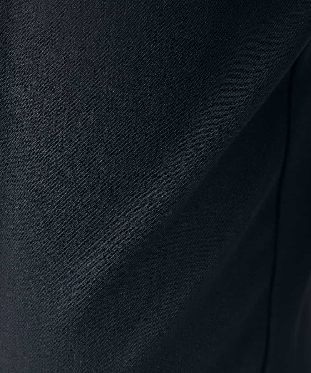 KBLLB11079 a.v.v(アー・ヴェ・ヴェ) 【洗える/イージーケア/ストレッチ】パウダーツイルテーパードパンツ ネイビー