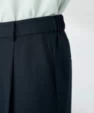 KBLLB13079 a.v.v(アー・ヴェ・ヴェ) 【洗える/イージーケア/ストレッチ】パウダーツイルワイドストレートパンツ ネイビー