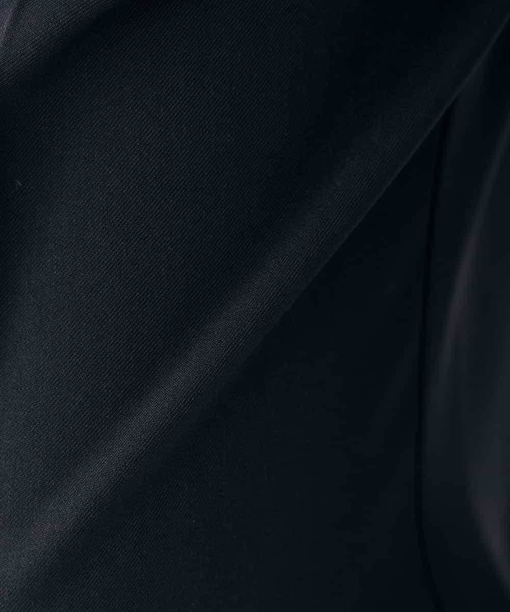 KBLLB13079 a.v.v(アー・ヴェ・ヴェ) 【洗える/イージーケア/ストレッチ】パウダーツイルワイドストレートパンツ ネイビー