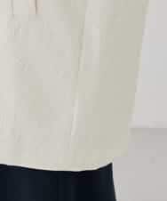 KBUCD02129 a.v.v(アー・ヴェ・ヴェ) ジャガードノーカラーコート ネイビー