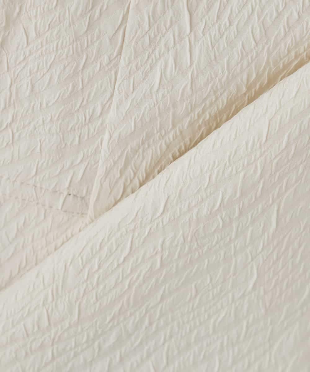 KBUCD02129 a.v.v(アー・ヴェ・ヴェ) ジャガードノーカラーコート ネイビー