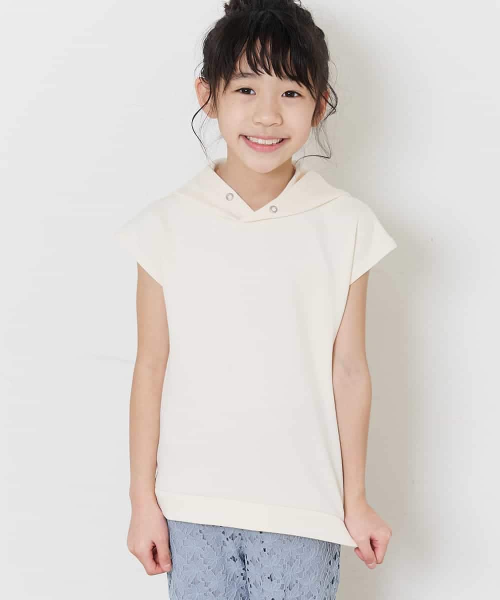 KCKFM49019 a.v.v KIDS(アー・ヴェ・ヴェ) [100-160]【WEB限定/洗濯機洗いOK】サイドスリットダンボールパーカー[WEB限定サイズ] ラベンダー