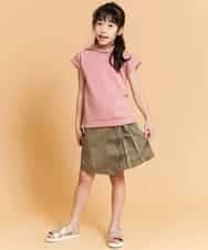 KCKFM49019 a.v.v KIDS(アー・ヴェ・ヴェ) [100-160]【WEB限定/洗濯機洗いOK】サイドスリットダンボールパーカー[WEB限定サイズ] ラベンダー
