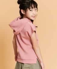 KCKFM49019 a.v.v KIDS(アー・ヴェ・ヴェ) [100-160]【WEB限定/洗濯機洗いOK】サイドスリットダンボールパーカー[WEB限定サイズ] ラベンダー