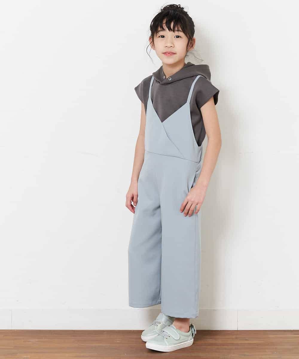 KCKFM49019 a.v.v KIDS(アー・ヴェ・ヴェ) [100-160]【WEB限定/洗濯機洗いOK】サイドスリットダンボールパーカー[WEB限定サイズ] ラベンダー