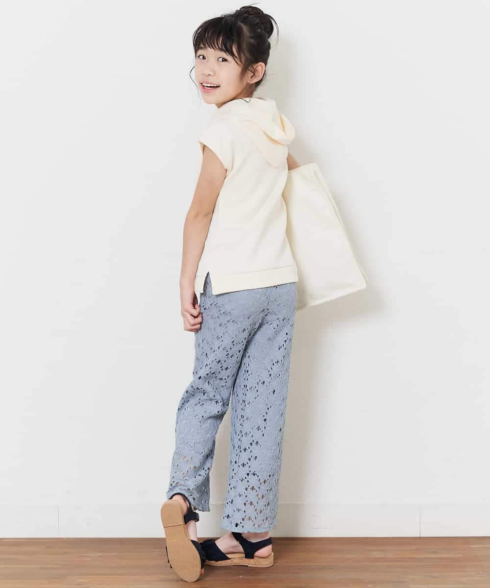 KCKFM49019 a.v.v KIDS(アー・ヴェ・ヴェ) [100-160]【WEB限定/洗濯機洗いOK】サイドスリットダンボールパーカー[WEB限定サイズ] ラベンダー