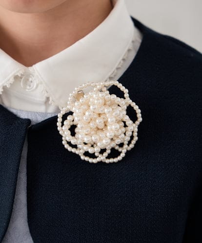 KG2CD01024 a.v.v KIDS [KIDS]パール調フラワーコサージュ