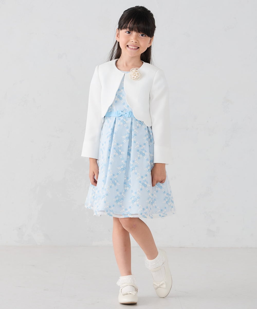 KG2CD01024 a.v.v KIDS(アー・ヴェ・ヴェ) [KIDS]パール調フラワーコサージュ アイボリー