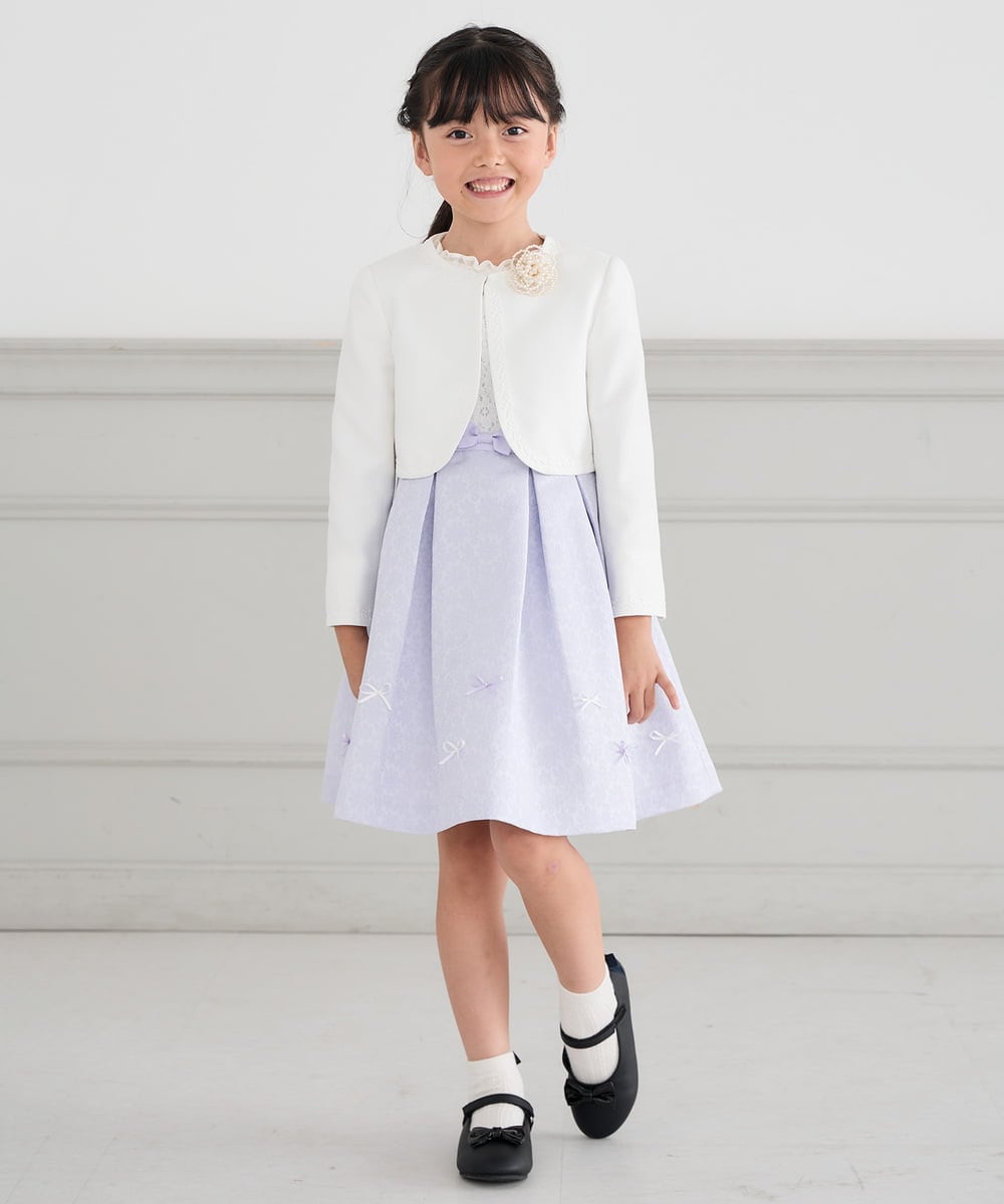 KG2CD01024 a.v.v KIDS(アー・ヴェ・ヴェ) [KIDS]パール調フラワーコサージュ アイボリー