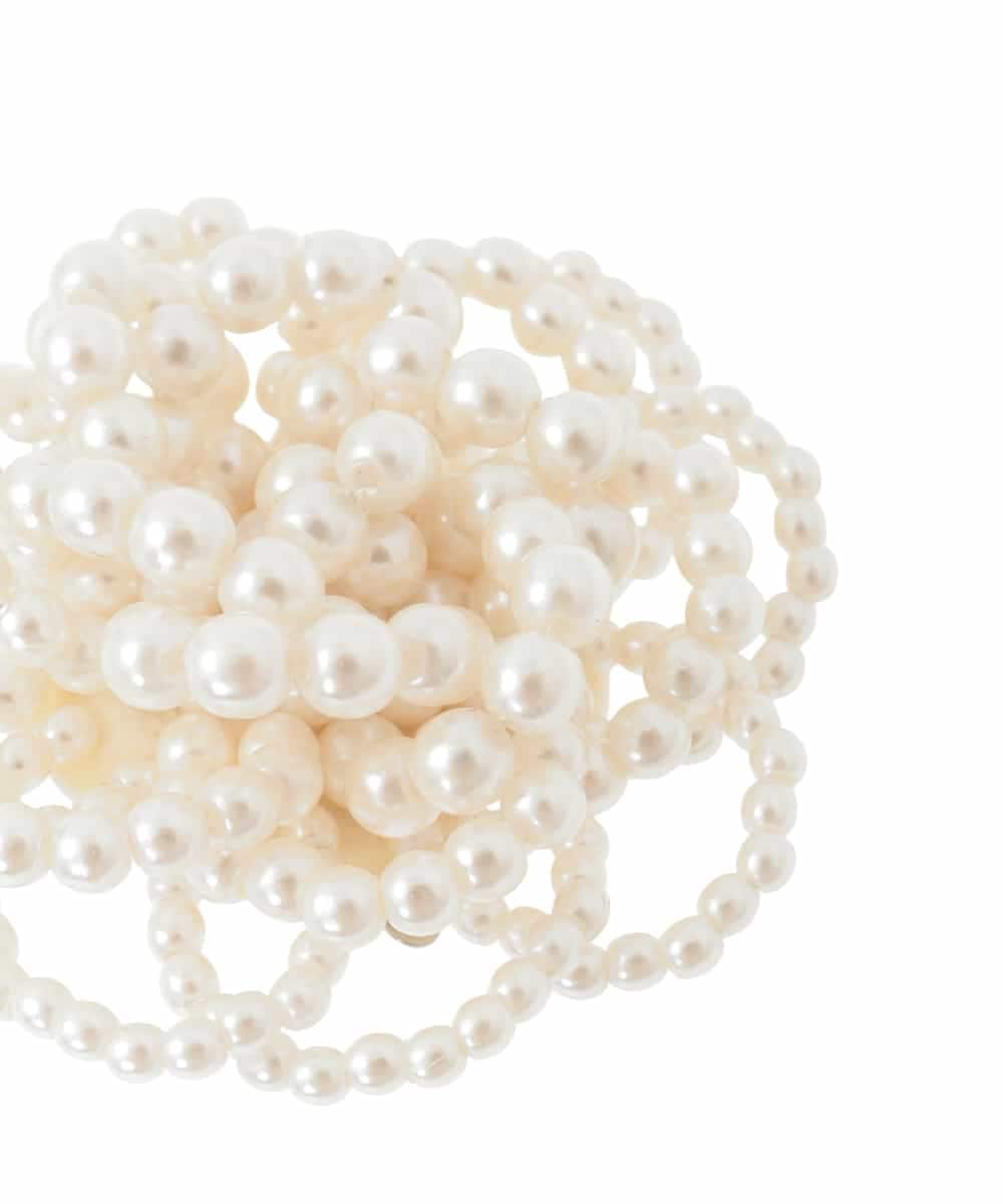 KG2CD01024 a.v.v KIDS(アー・ヴェ・ヴェ) [KIDS]【2026セレモニー】パール調フラワーコサージュ アイボリー