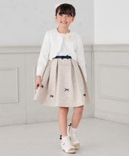 KG2CD02021 a.v.v KIDS(アー・ヴェ・ヴェ) [KIDS]ラメフラワーコサージュ アイボリー