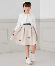 KG2CD02021 a.v.v KIDS(アー・ヴェ・ヴェ) [KIDS]ラメフラワーコサージュ アイボリー