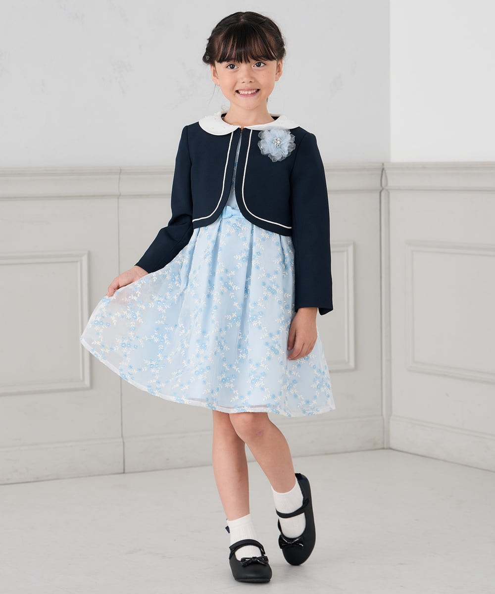 KG2CD02021 a.v.v KIDS(アー・ヴェ・ヴェ) [KIDS]ラメフラワーコサージュ ラベンダー