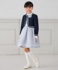 KG2CD02021 a.v.v KIDS(アー・ヴェ・ヴェ) [KIDS]ラメフラワーコサージュ ラベンダー