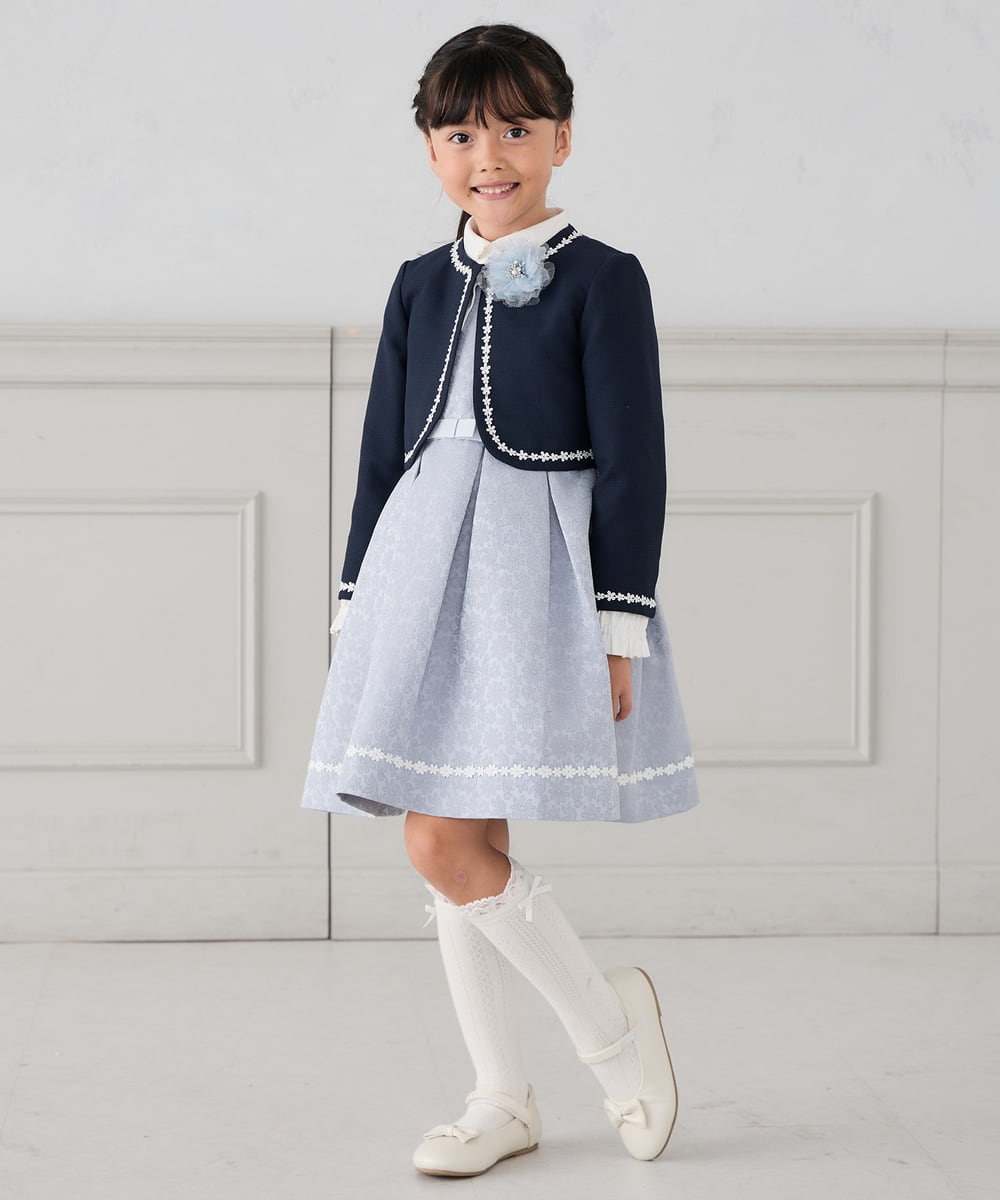 KG2CD02021 a.v.v KIDS(アー・ヴェ・ヴェ) [KIDS]ラメフラワーコサージュ ラベンダー