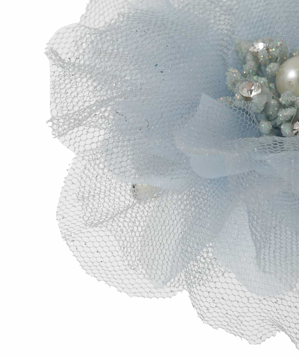 KG2CD02021 a.v.v KIDS(アー・ヴェ・ヴェ) [KIDS]【2026セレモニー】ラメフラワーコサージュ ラベンダー