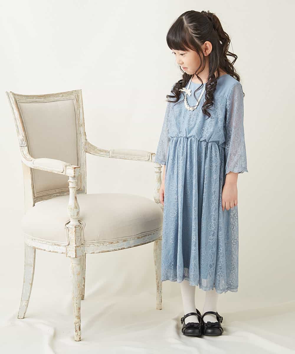 KG2JG01012 a.v.v KIDS(アー・ヴェ・ヴェ) [KIDS]パールチョウリボンネックレス ブラック