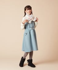 KG3AA10029 a.v.v KIDS(アー・ヴェ・ヴェ) [KIDS]【リバーシブル】チェックボアマフラー ピンク