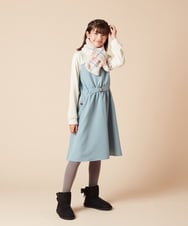 KG3AA10029 a.v.v KIDS(アー・ヴェ・ヴェ) [KIDS]【リバーシブル】チェックボアマフラー ピンク