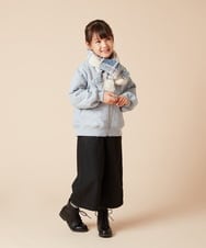 KG3AA10029 a.v.v KIDS(アー・ヴェ・ヴェ) [KIDS]【リバーシブル】チェックボアマフラー ピンク
