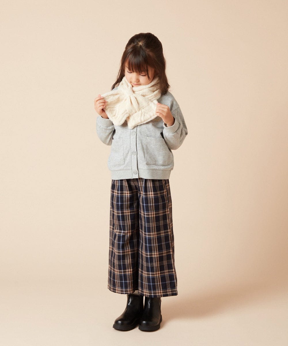 KG3AA12029 a.v.v KIDS(アー・ヴェ・ヴェ) [KIDS]【リバーシブル】リボンスヌード ピンク