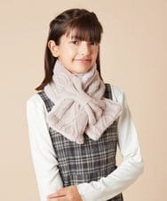 KG3AA12029 a.v.v KIDS(アー・ヴェ・ヴェ) [KIDS]【リバーシブル】リボンスヌード ピンク