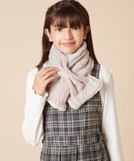 KG3AA12029 a.v.v KIDS(アー・ヴェ・ヴェ) [KIDS]【リバーシブル】リボンスヌード ピンク