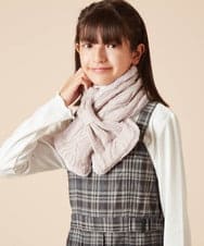 KG3AA12029 a.v.v KIDS(アー・ヴェ・ヴェ) [KIDS]【リバーシブル】リボンスヌード ピンク