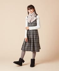 KG3AA12029 a.v.v KIDS(アー・ヴェ・ヴェ) [KIDS]【リバーシブル】リボンスヌード ピンク