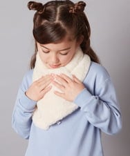 KG3AD01029 a.v.v KIDS(アー・ヴェ・ヴェ) [KIDS]【リバーシブル】リボンスヌード ピンク