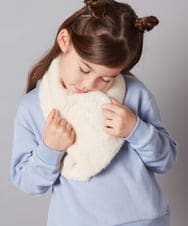 KG3AD01029 a.v.v KIDS(アー・ヴェ・ヴェ) [KIDS]【リバーシブル】リボンスヌード ピンク