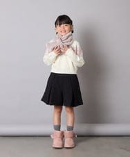 KG3AD01029 a.v.v KIDS(アー・ヴェ・ヴェ) [KIDS]【リバーシブル】リボンスヌード ピンク