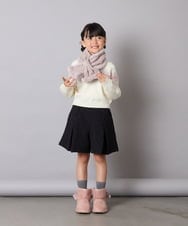 KG3AD01029 a.v.v KIDS(アー・ヴェ・ヴェ) [KIDS]【リバーシブル】リボンスヌード ピンク