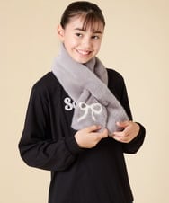 KG3AD02024 a.v.v KIDS(アー・ヴェ・ヴェ) [KIDS]リボンファーマフラー アイボリー