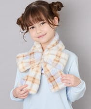 KG3AG30026 a.v.v KIDS(アー・ヴェ・ヴェ) 【洗える】ﾌｧｰﾘﾎﾞﾝﾃｨﾍﾟｯﾄ アイボリー