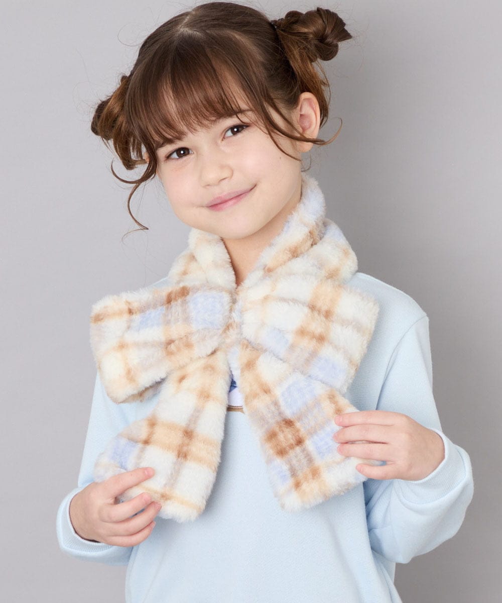 KG3AG30026 a.v.v KIDS(アー・ヴェ・ヴェ) 【洗える】ﾌｧｰﾘﾎﾞﾝﾃｨﾍﾟｯﾄ アイボリー