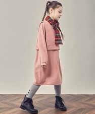 KG3AS23016 a.v.v KIDS(アー・ヴェ・ヴェ) [KIDS]チェック柄ティペット ベージュ