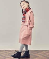 KG3AS23016 a.v.v KIDS(アー・ヴェ・ヴェ) [KIDS]チェック柄ティペット ベージュ