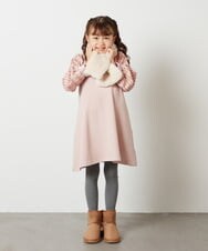 KG3AV20024 a.v.v KIDS(アー・ヴェ・ヴェ) [KIDS]【2WAY】リバーシブルリボンマフラー アイボリー
