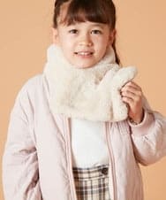 KG3AV20024 a.v.v KIDS(アー・ヴェ・ヴェ) [KIDS]【2WAY】リバーシブルリボンマフラー アイボリー