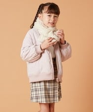 KG3AV20024 a.v.v KIDS(アー・ヴェ・ヴェ) [KIDS]【2WAY】リバーシブルリボンマフラー アイボリー