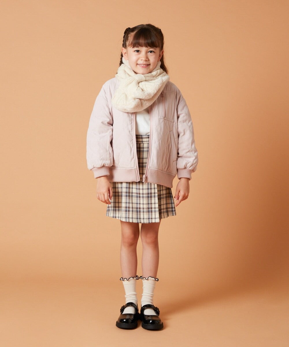 KG3AV20024 a.v.v KIDS(アー・ヴェ・ヴェ) [KIDS]【2WAY】リバーシブルリボンマフラー アイボリー