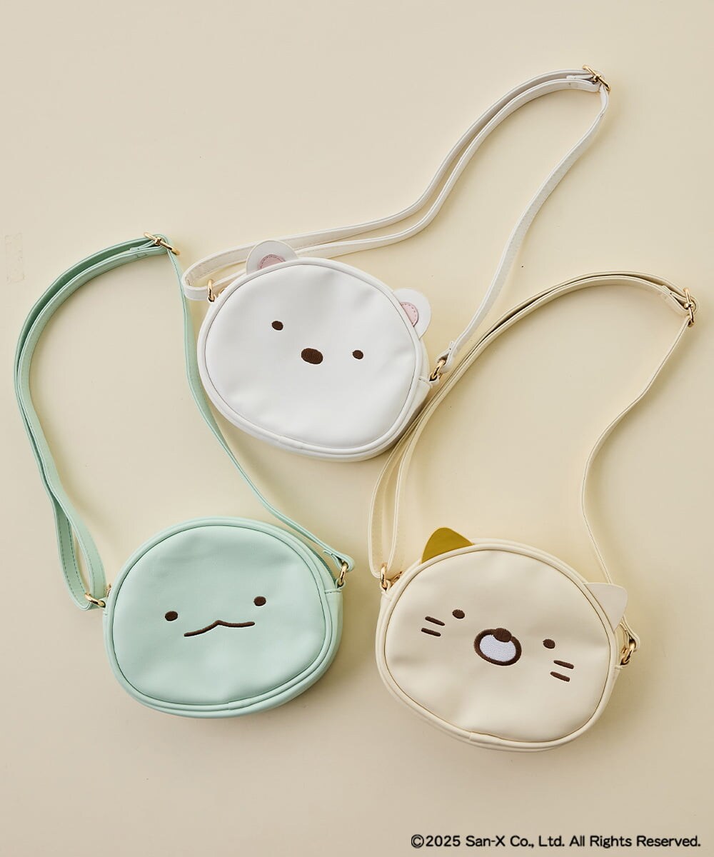 KG5AD05044 a.v.v KIDS(アー・ヴェ・ヴェ) [KIDS]【すみっコぐらし】お顔ショルダーバッグ ホワイト