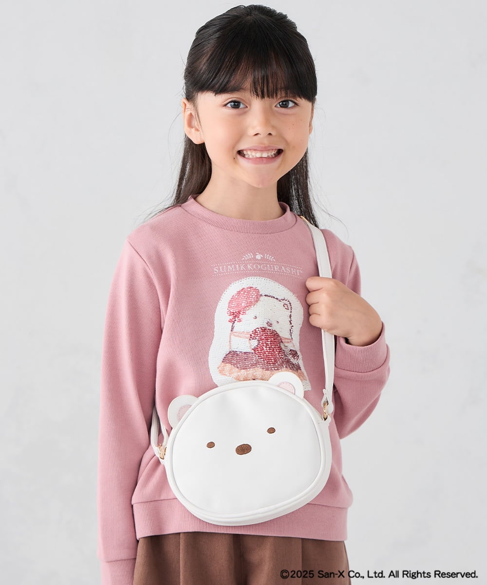 KG5AD05044 a.v.v KIDS(アー・ヴェ・ヴェ) [KIDS]【すみっコぐらし】お顔ショルダーバッグ ホワイト